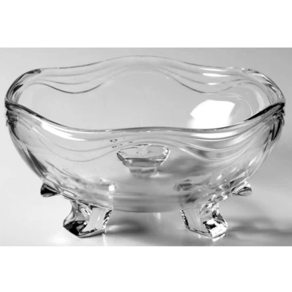 Vintage FOSTORIA Three-Toed Bowl Coronet Clear